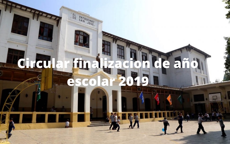 Circular Finalizacion de año escolar 2019