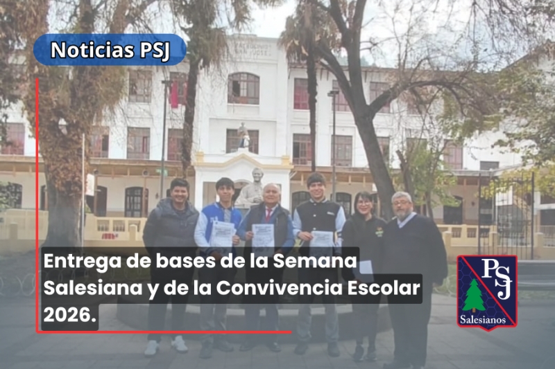 Entrega de bases de la Semana Salesiana y de la Convivencia Escolar 2026.