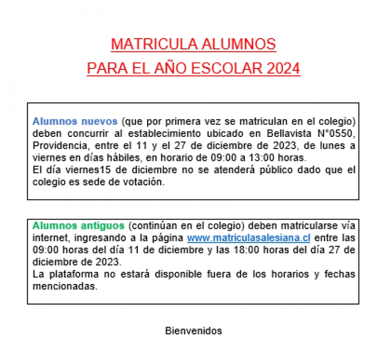 Admisión 2024